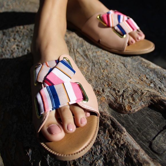 🚨LAST CHANCE// The Bell// Mauve stripe Sandal - Picture 8 of 8